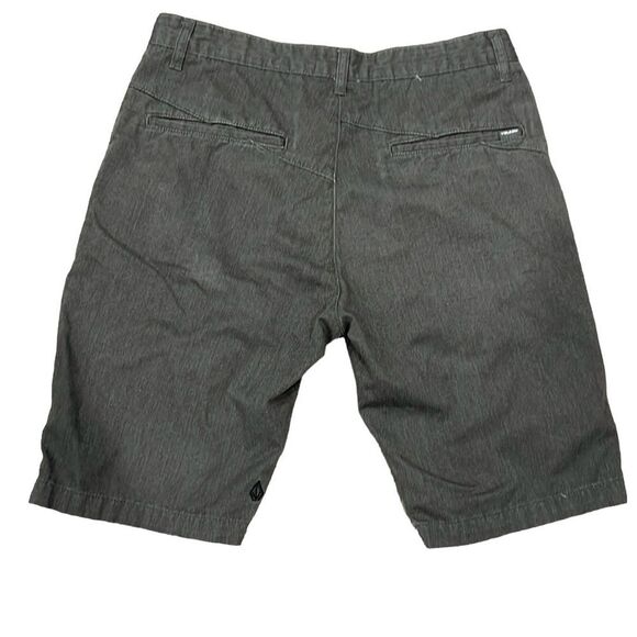 Volcom gray flat front shorts 10”  size 32 - Picture 2 of 7
